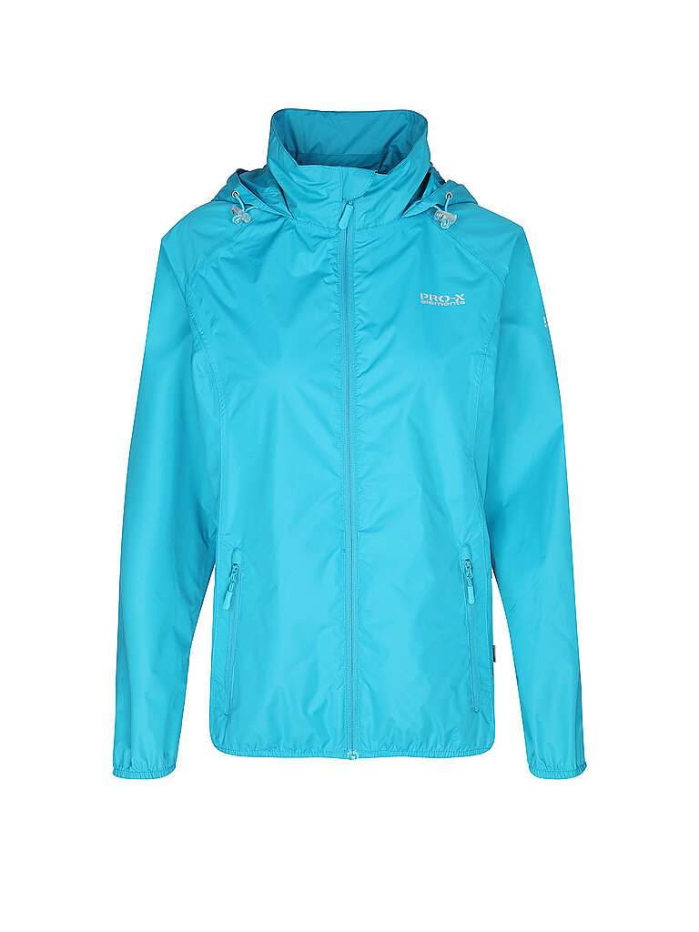 PRO-X ELEMENTS Damen Regenjacke Packable türkis | 36
